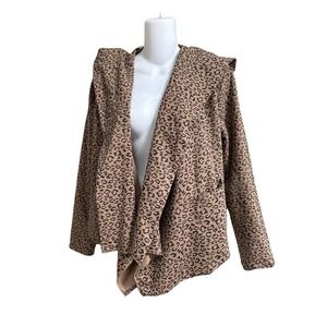 JIjil 24 Heures Reversable Hooded Jacket Soft Made in Italy Carmel ~ M